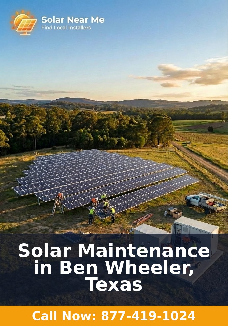 Solar Maintenance in Ben Wheeler, Texas