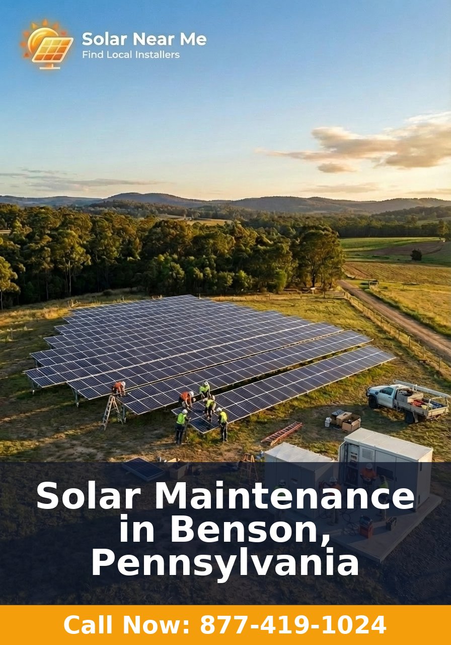 Solar Maintenance in Benson, Pennsylvania