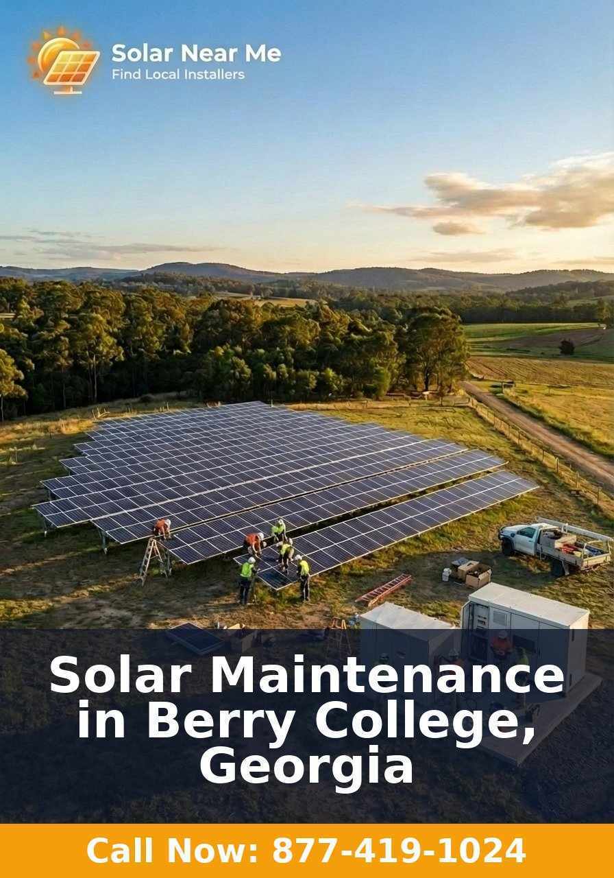 Solar Maintenance in Berry College, Georgia