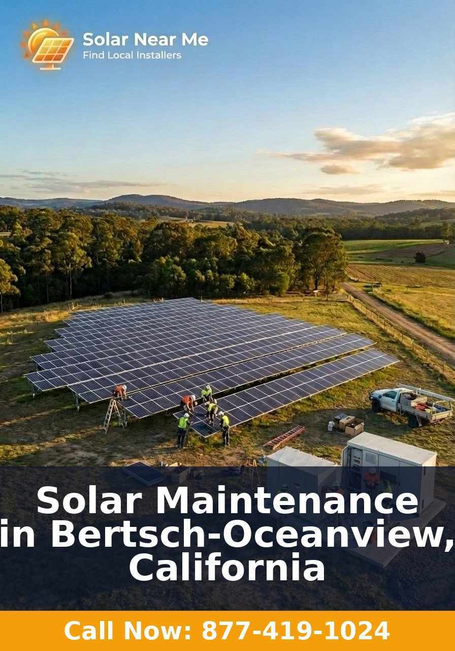 Solar Maintenance in Bertsch-Oceanview, California