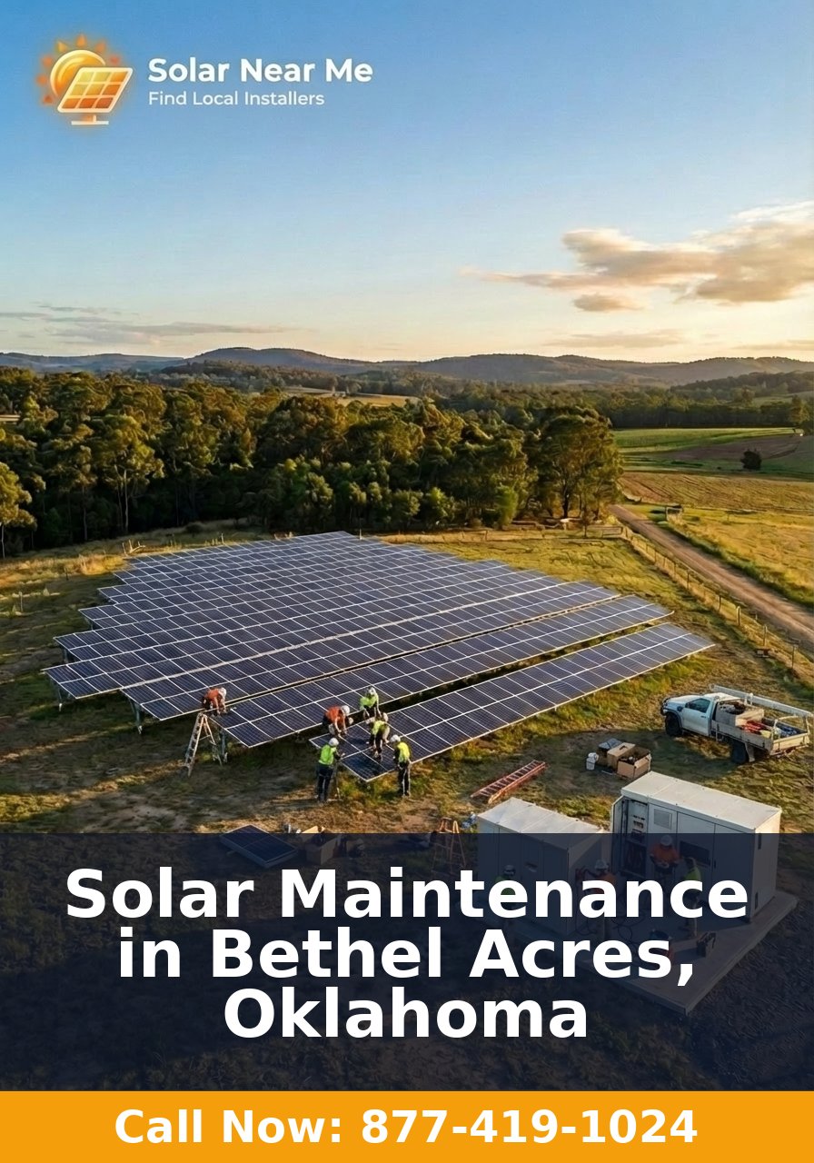 Solar Maintenance in Bethel Acres, Oklahoma