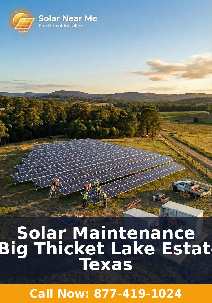 Solar Maintenance in Big Thicket Lake Estates, Texas
