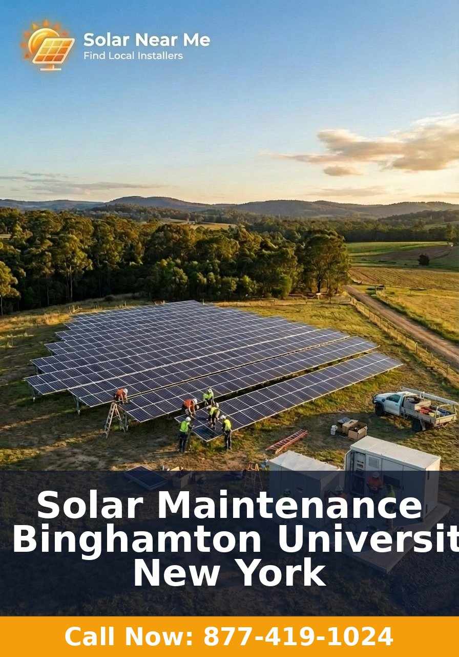 Solar Maintenance in Binghamton University, New York