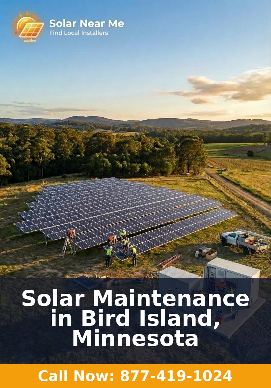 Solar Maintenance in Bird Island, Minnesota