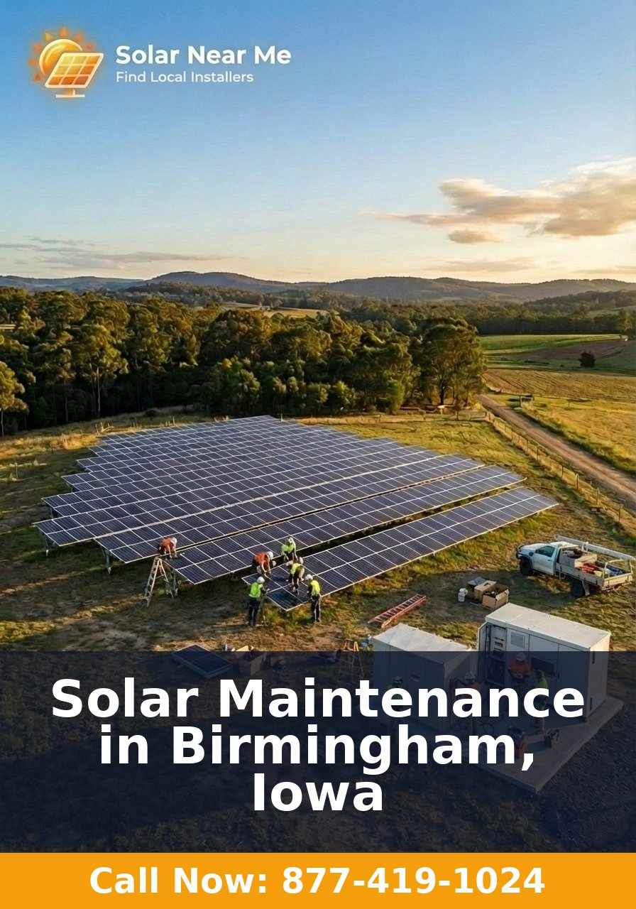 Solar Maintenance in Birmingham, Iowa