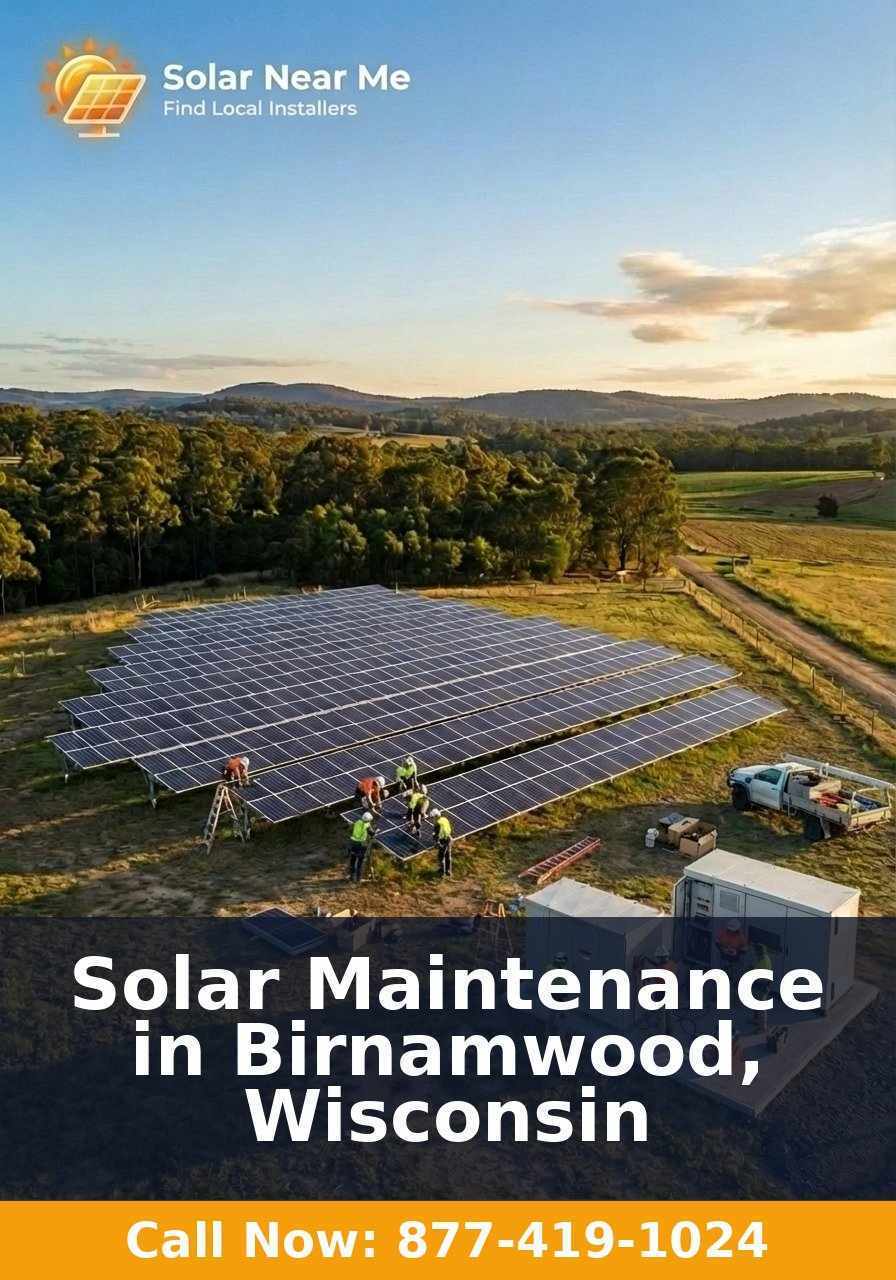 Solar Maintenance in Birnamwood, Wisconsin