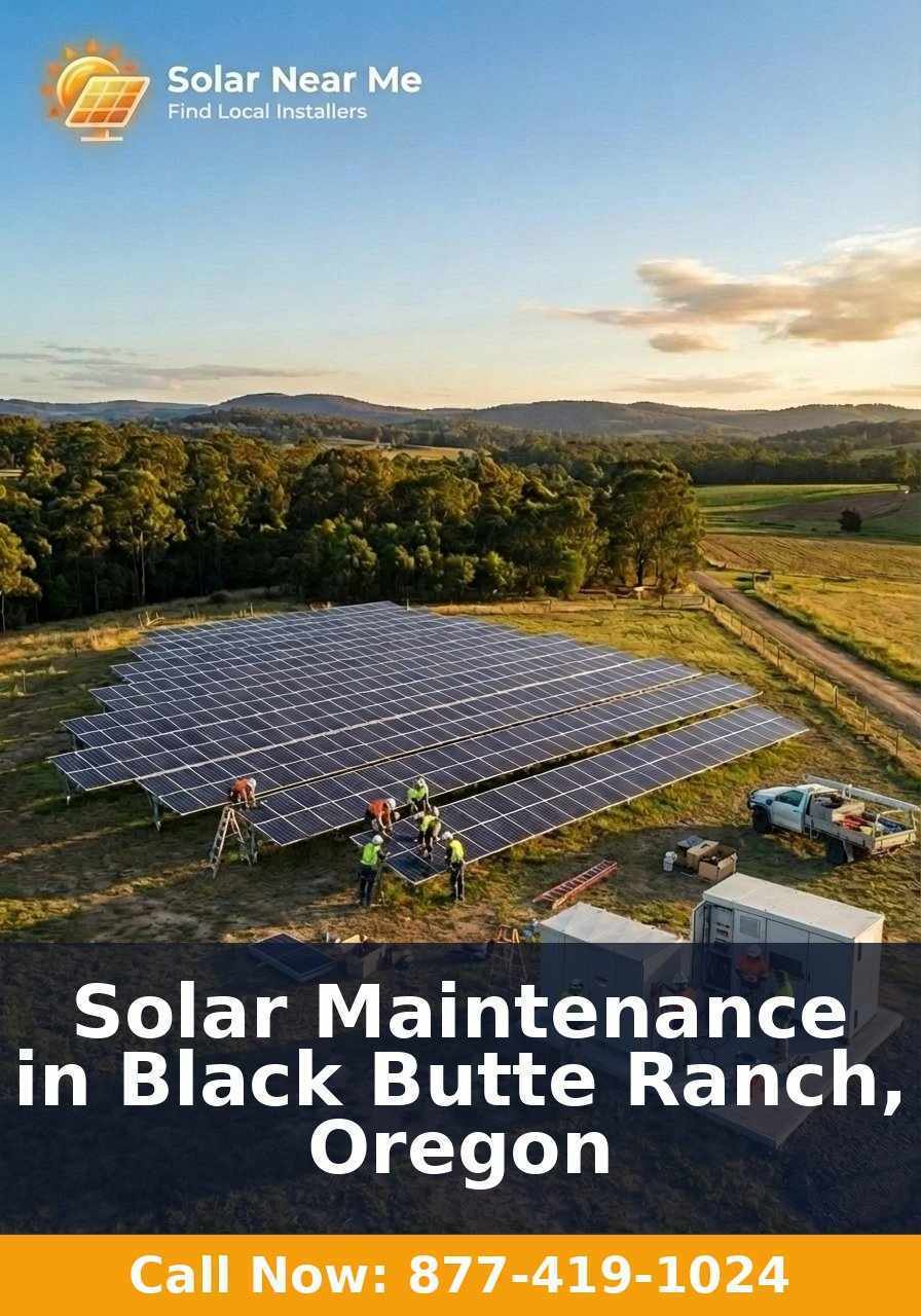 Solar Maintenance in Black Butte Ranch, Oregon
