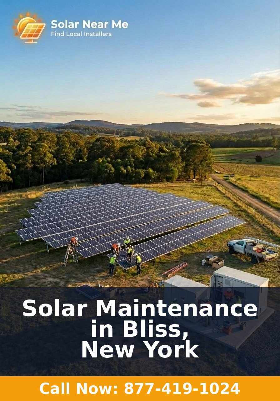 Solar Maintenance in Bliss, New York