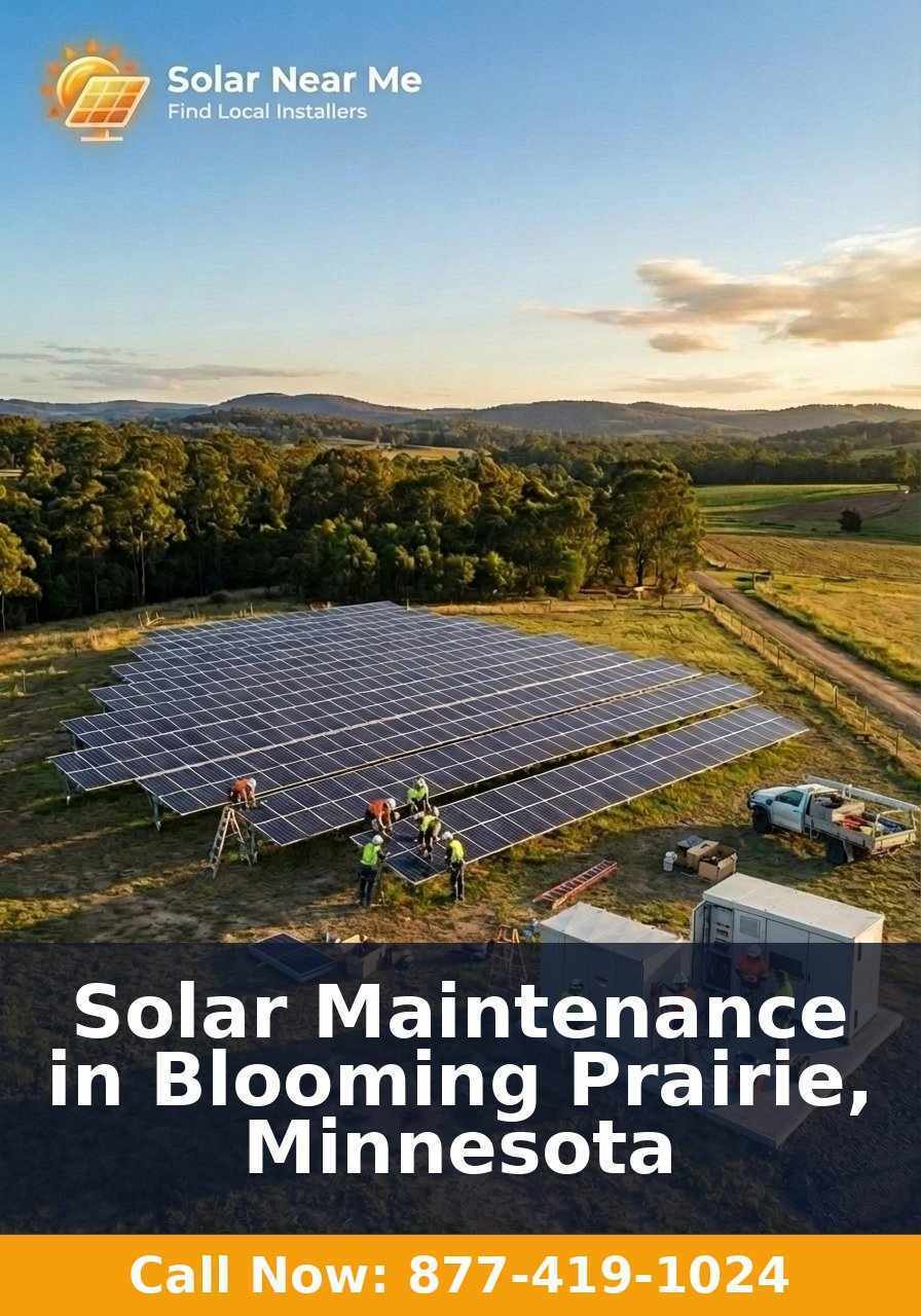 Solar Maintenance in Blooming Prairie, Minnesota
