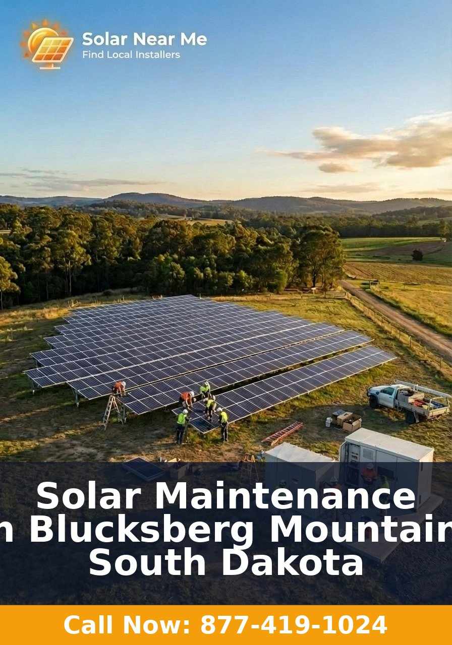 Solar Maintenance in Blucksberg Mountain, South Dakota