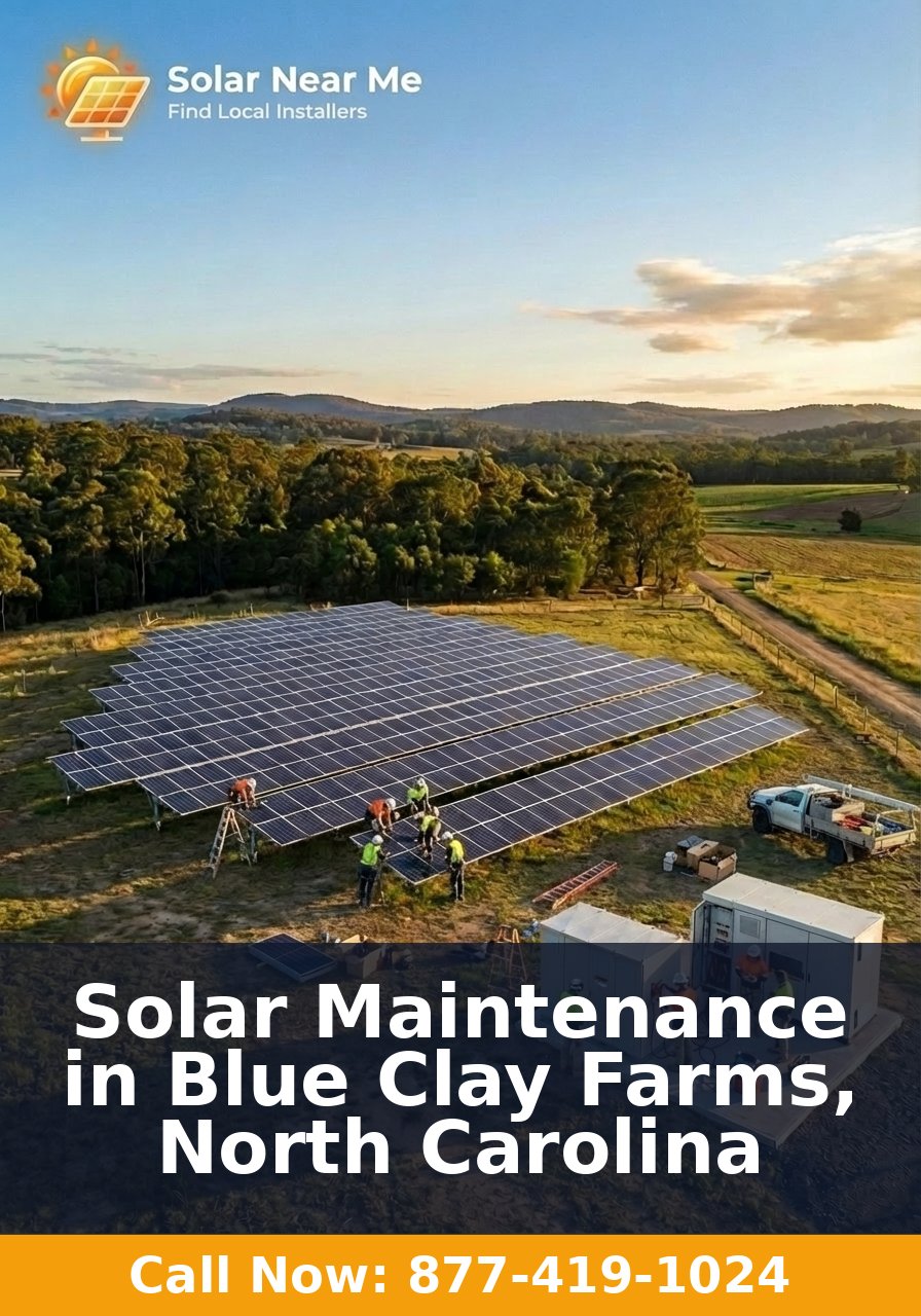 Solar Maintenance in Blue Clay Farms, North Carolina
