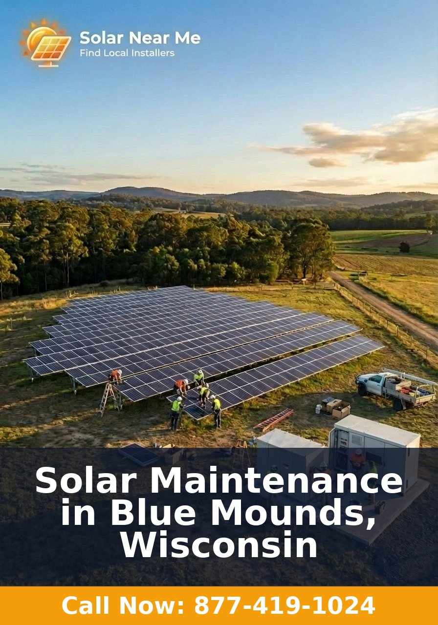 Solar Maintenance in Blue Mounds, Wisconsin