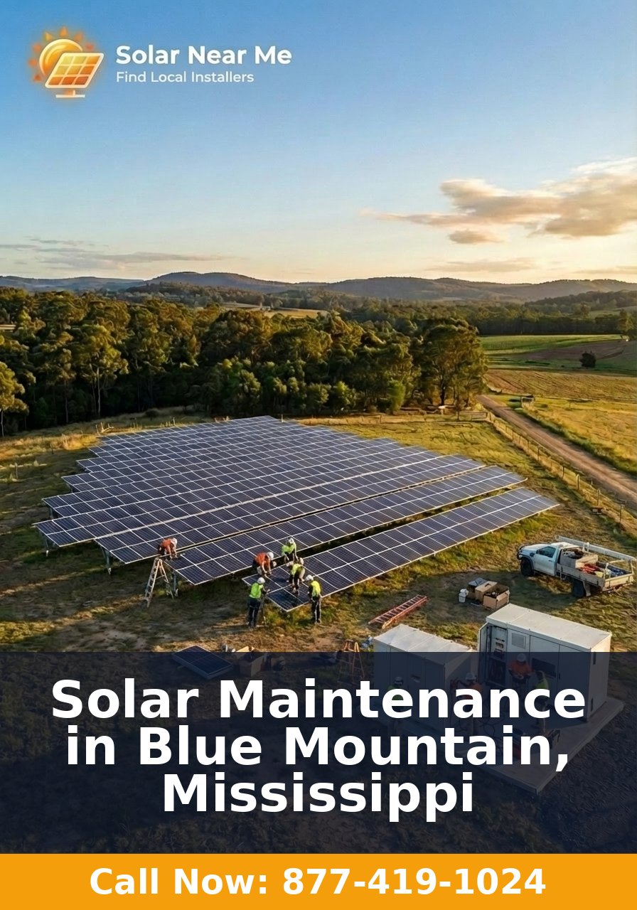 Solar Maintenance in Blue Mountain, Mississippi