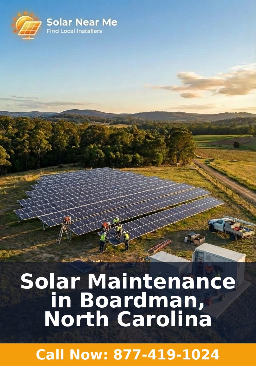 Solar Maintenance in Boardman, North Carolina