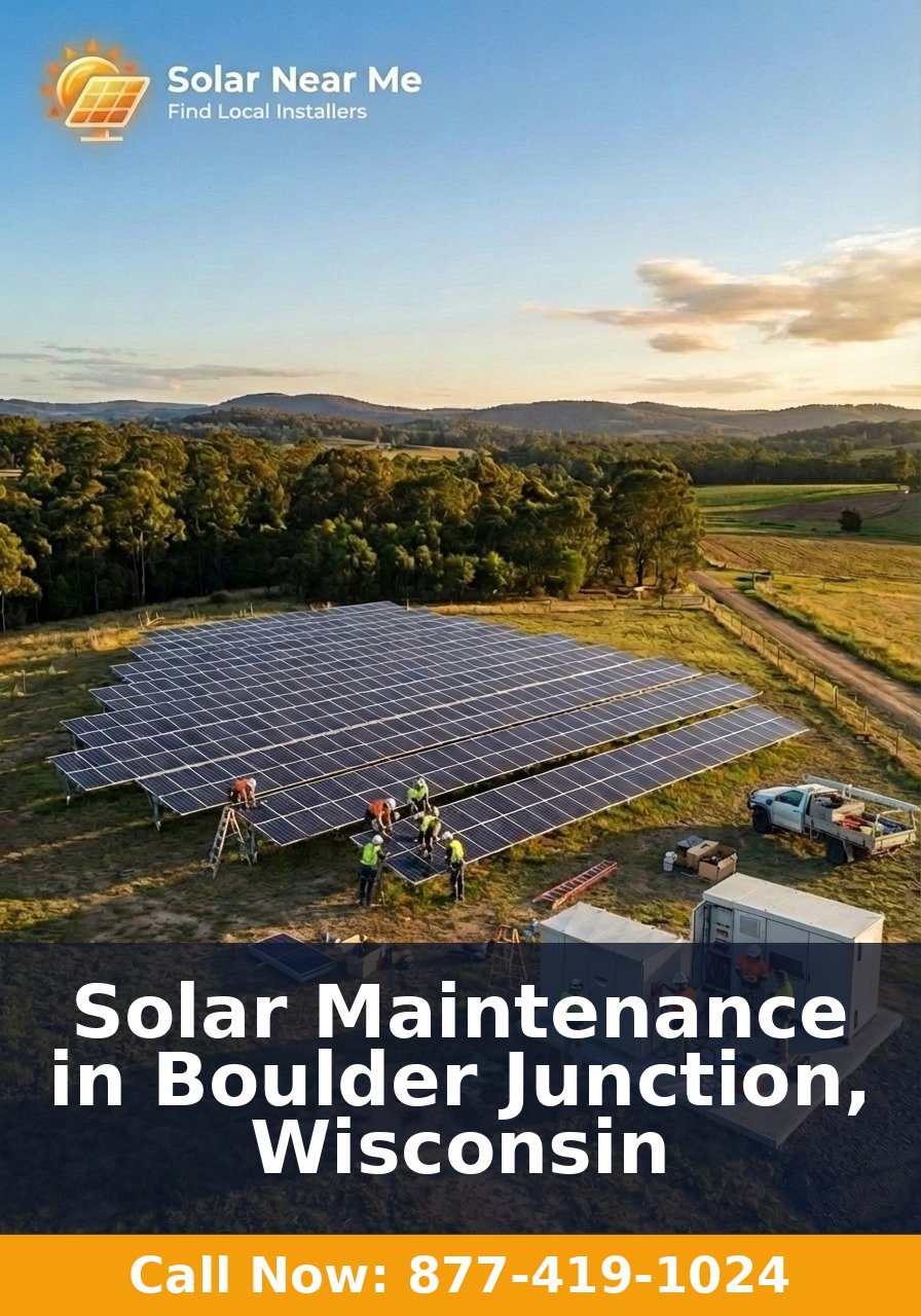 Solar Maintenance in Boulder Junction, Wisconsin