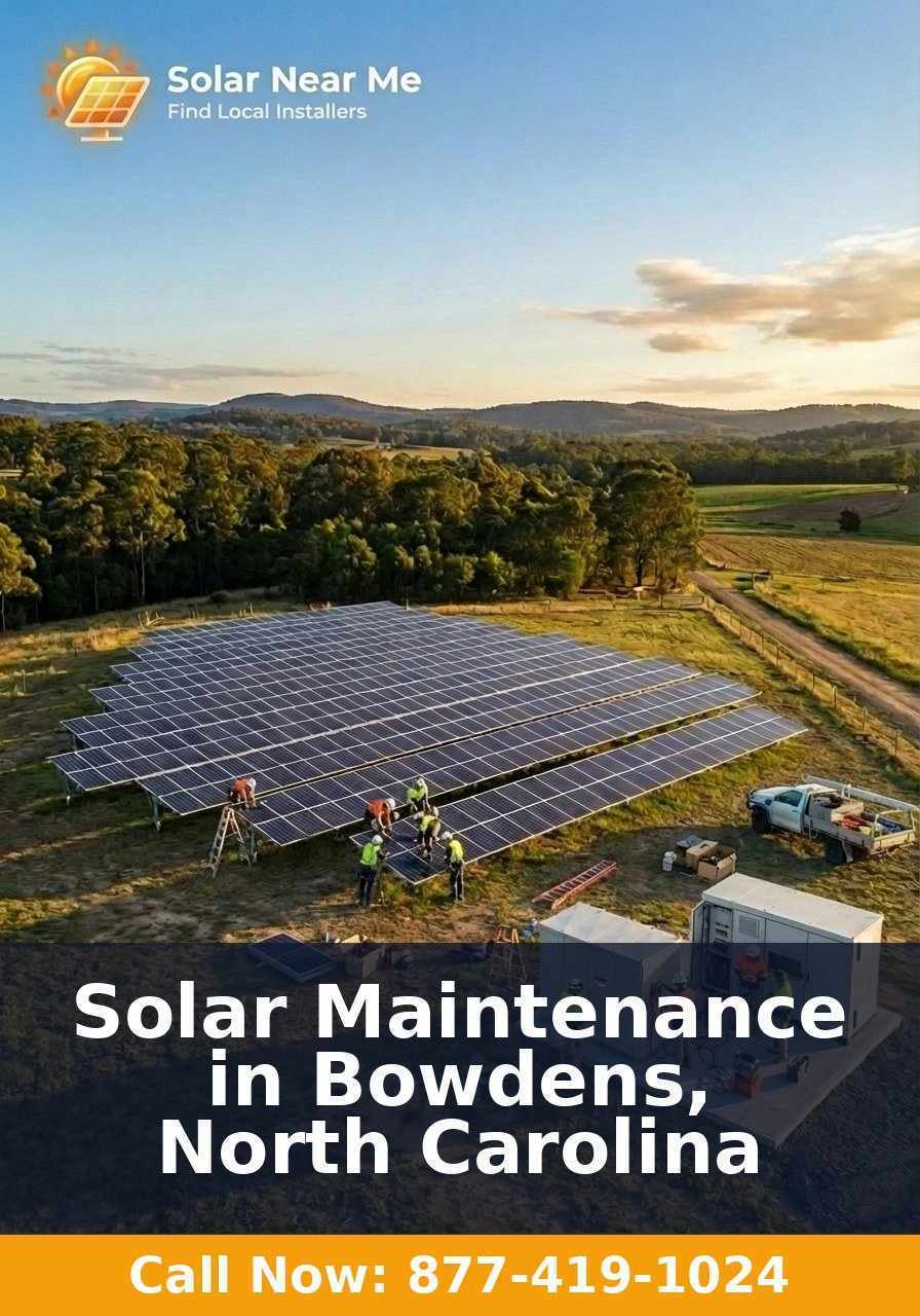 Solar Maintenance in Bowdens, North Carolina