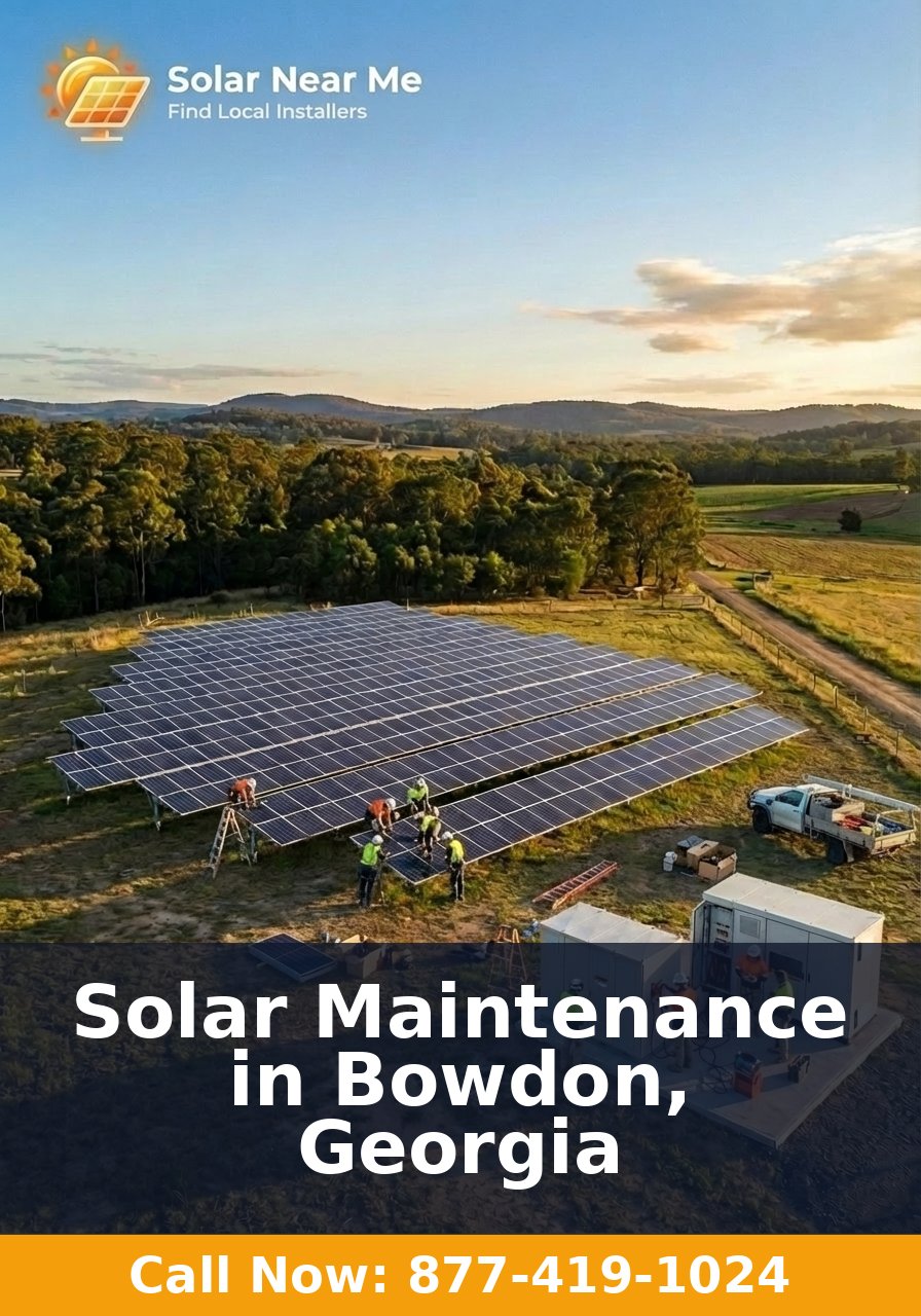 Solar Maintenance in Bowdon, Georgia