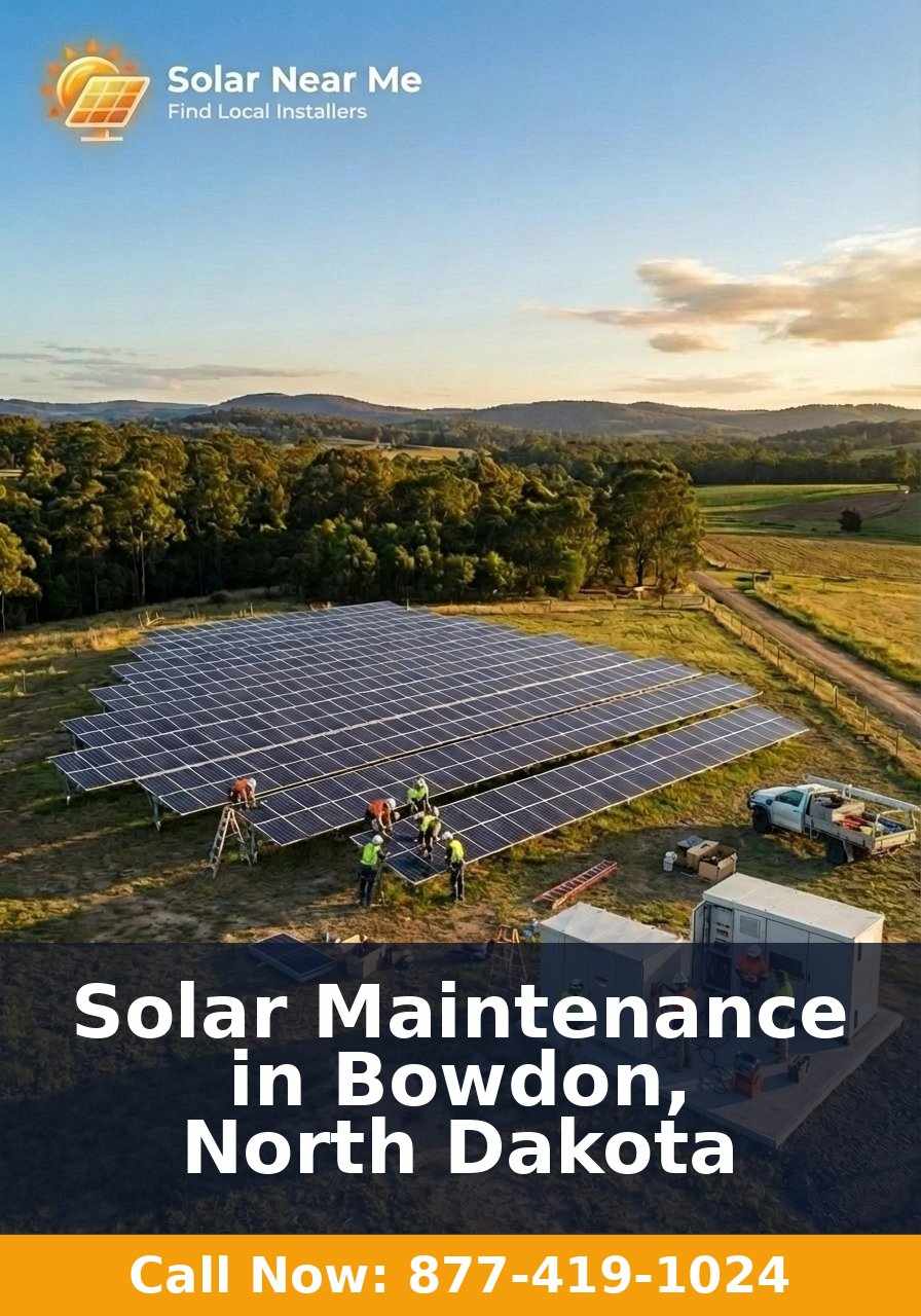 Solar Maintenance in Bowdon, North Dakota