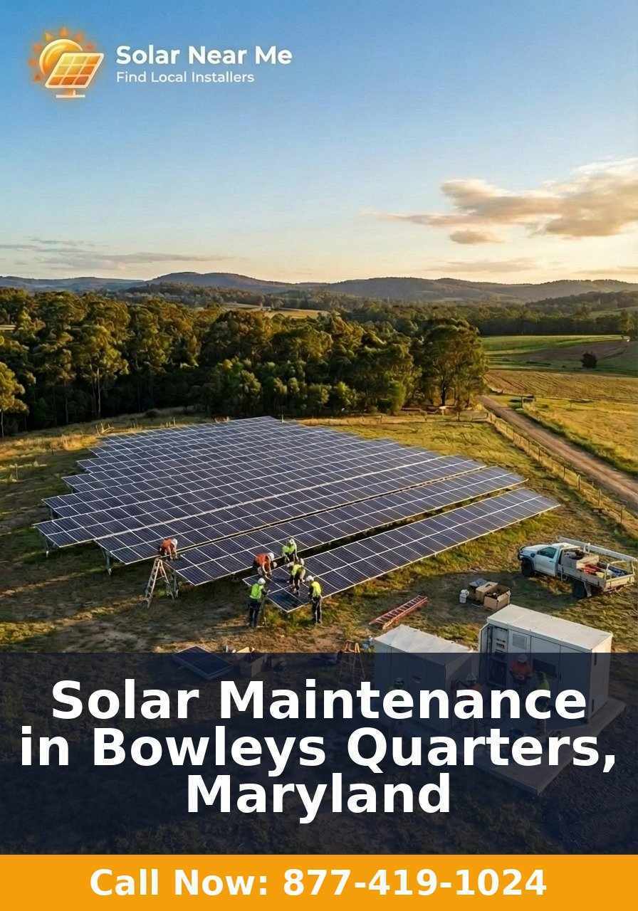 Solar Maintenance in Bowleys Quarters, Maryland