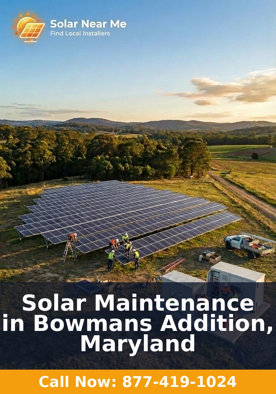 Solar Maintenance in Bowmans Addition, Maryland