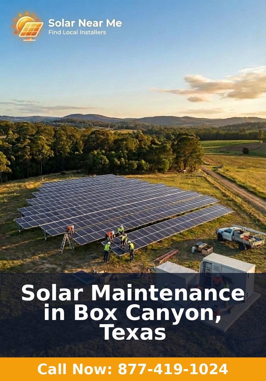 Solar Maintenance in Box Canyon, Texas