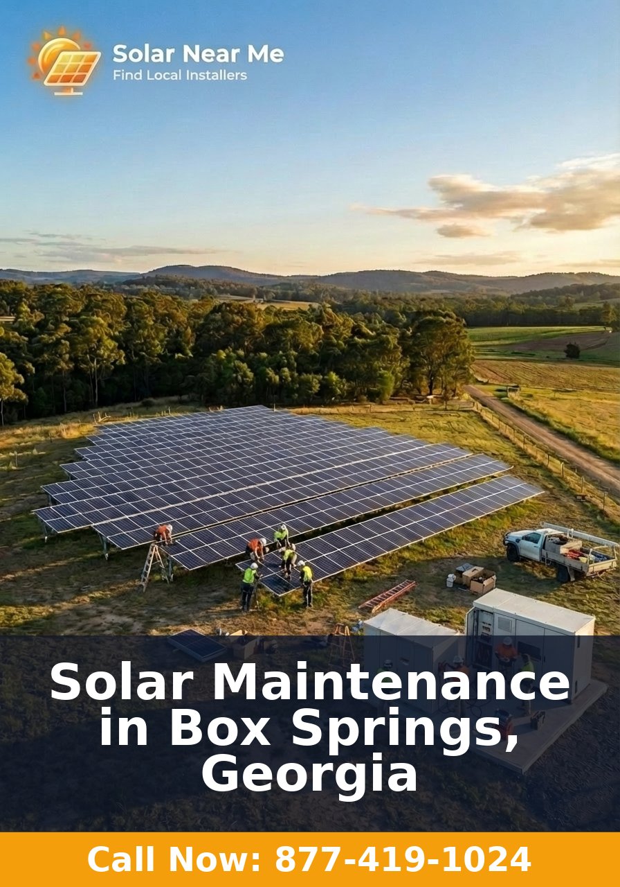 Solar Maintenance in Box Springs, Georgia