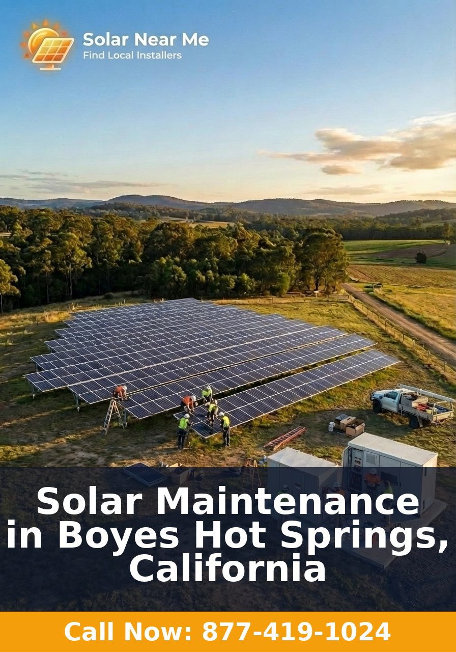 Solar Maintenance in Boyes Hot Springs, California