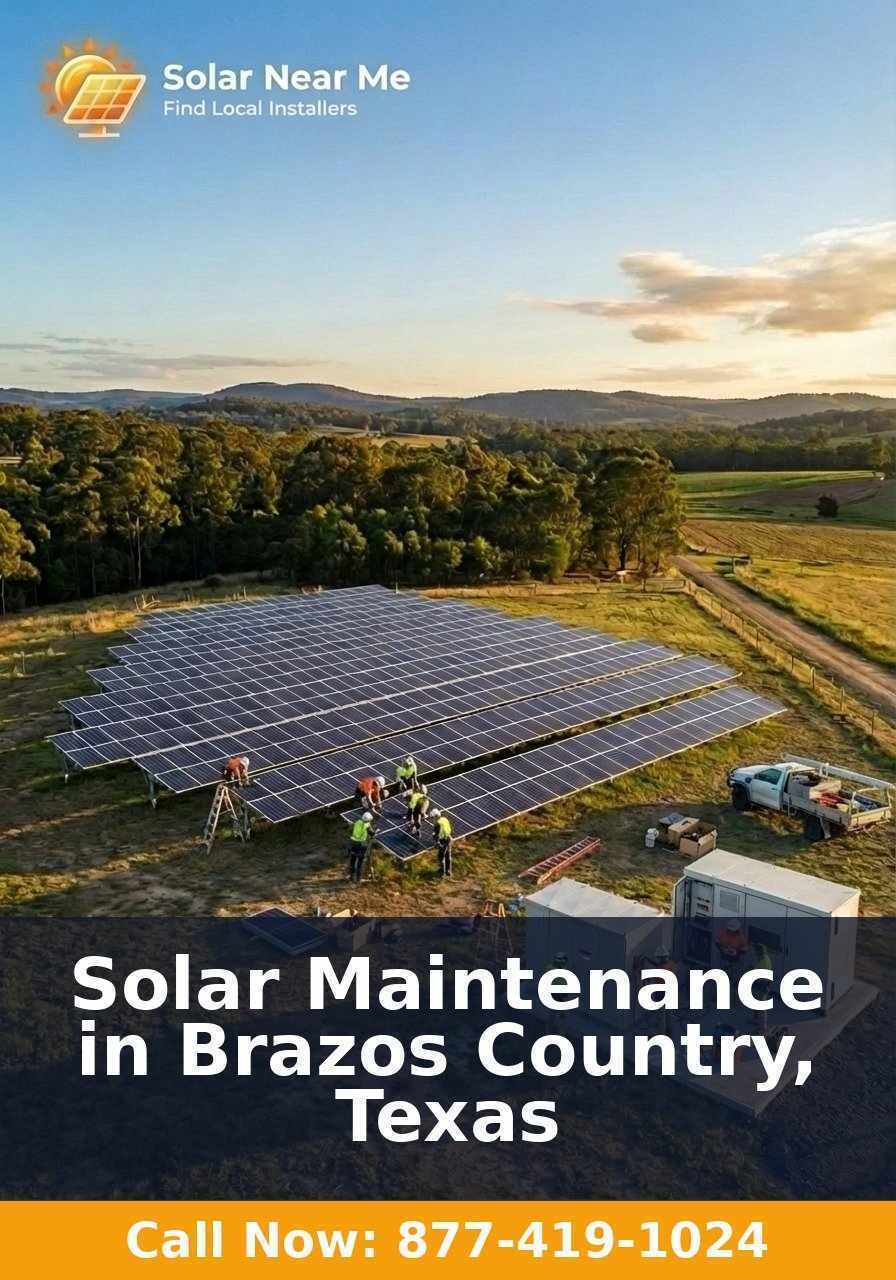 Solar Maintenance in Brazos Country, Texas