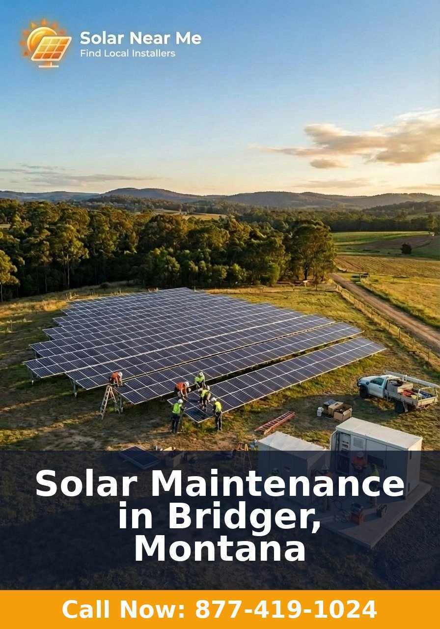 Solar Maintenance in Bridger, Montana