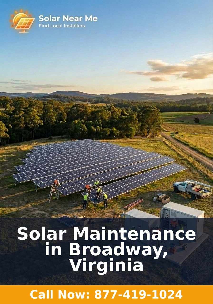 Solar Maintenance in Broadway, Virginia