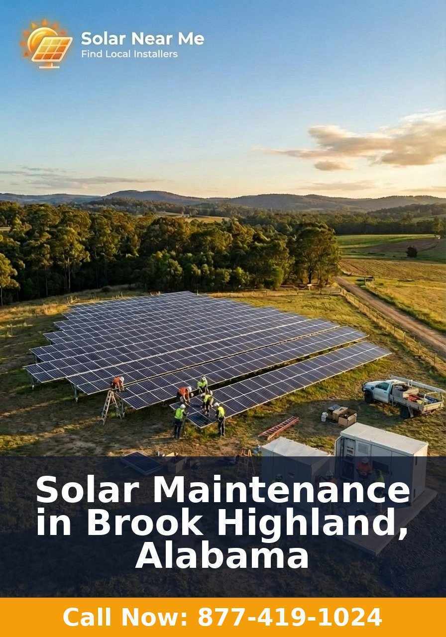 Solar Maintenance in Brook Highland, Alabama