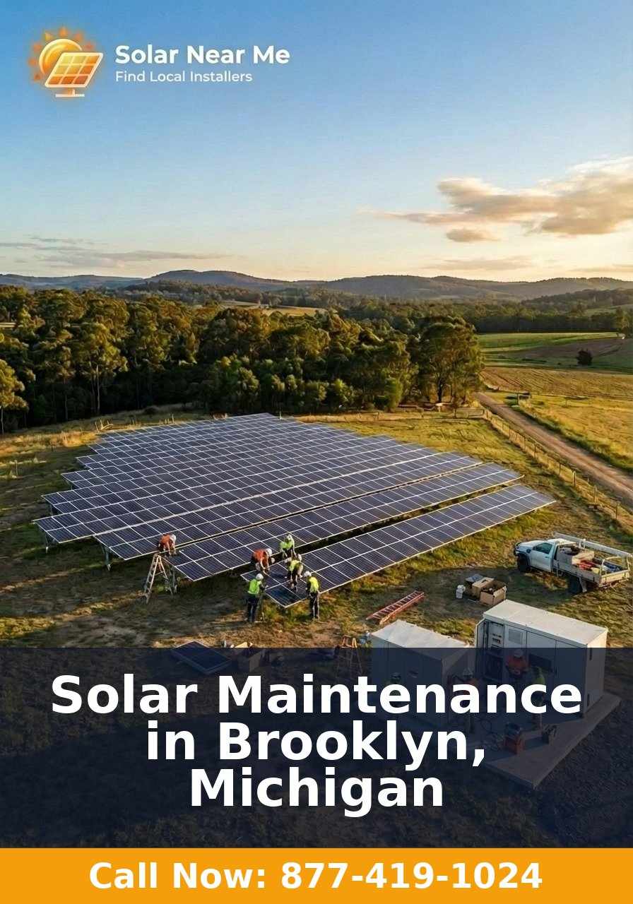 Solar Maintenance in Brooklyn, Michigan