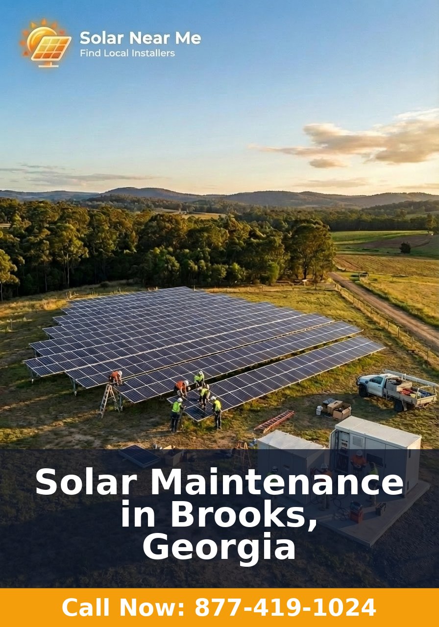 Solar Maintenance in Brooks, Georgia