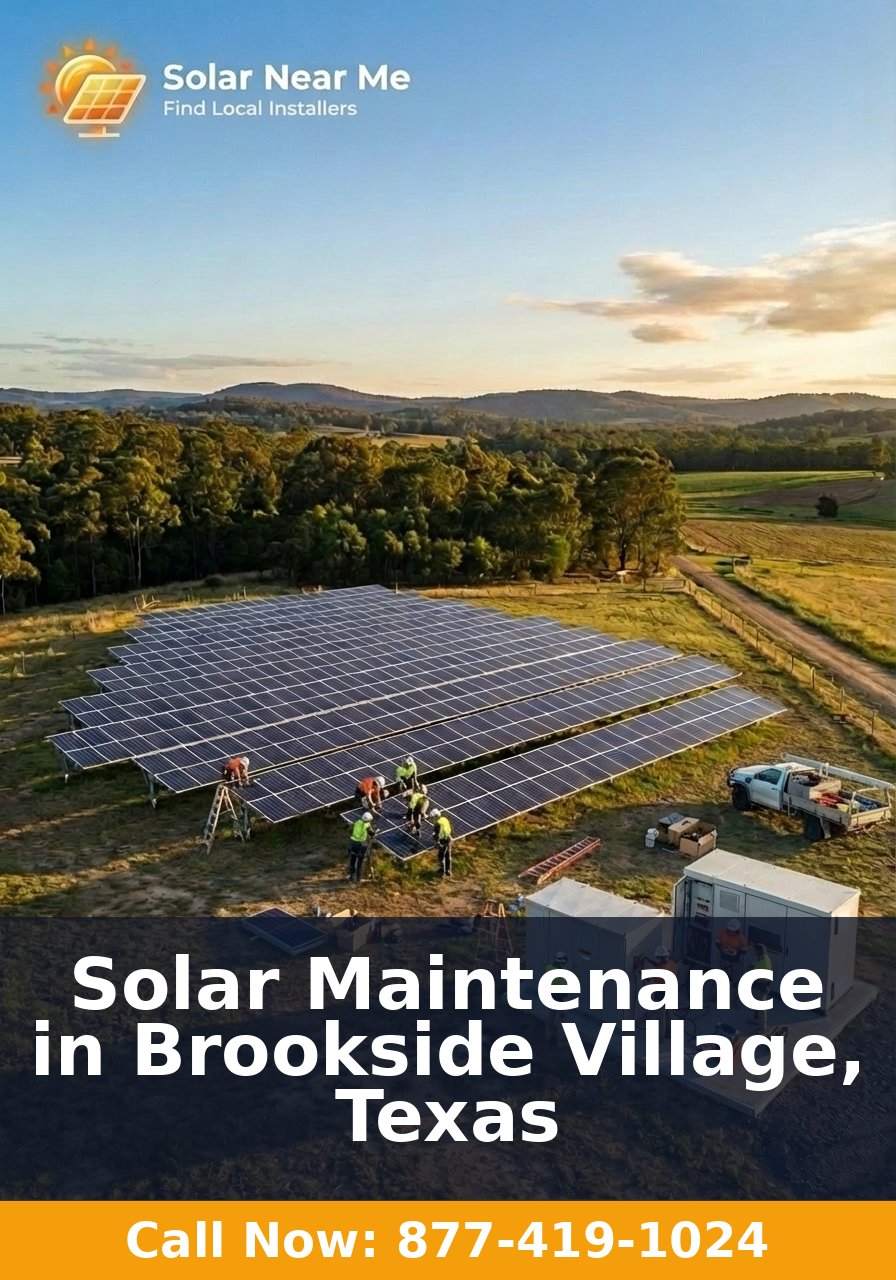 Solar Maintenance in Brookside Village, Texas