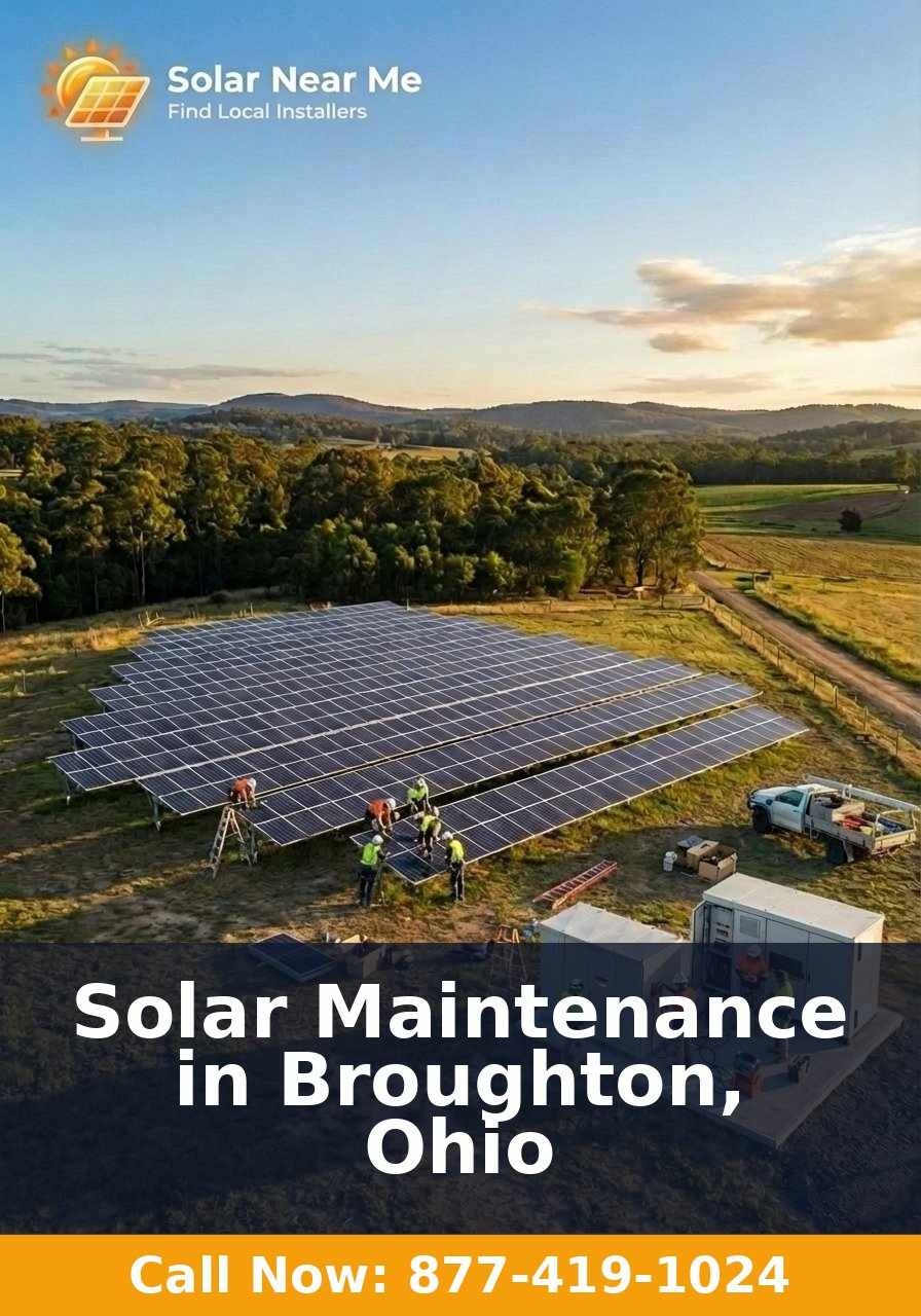 Solar Maintenance in Broughton, Ohio