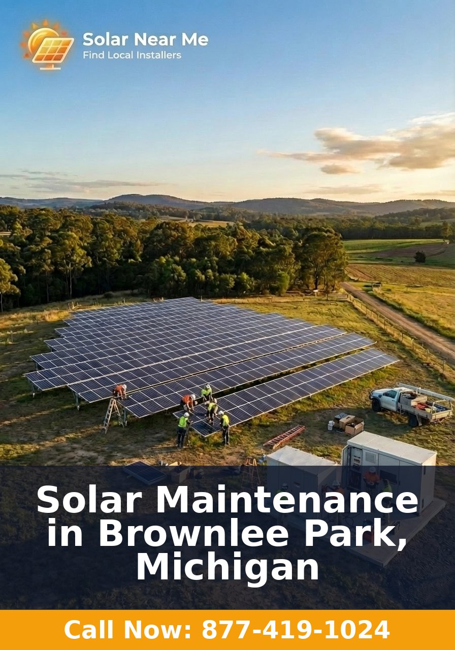 Solar Maintenance in Brownlee Park, Michigan