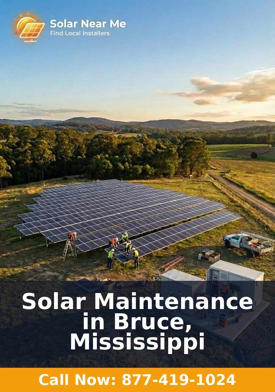 Solar Maintenance in Bruce, Mississippi