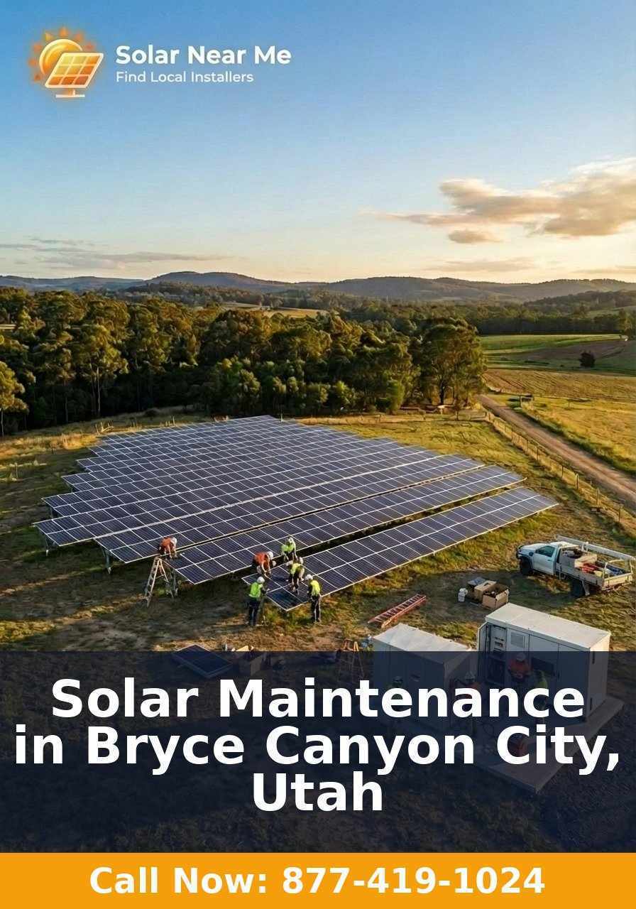 Solar Maintenance in Bryce Canyon City, Utah