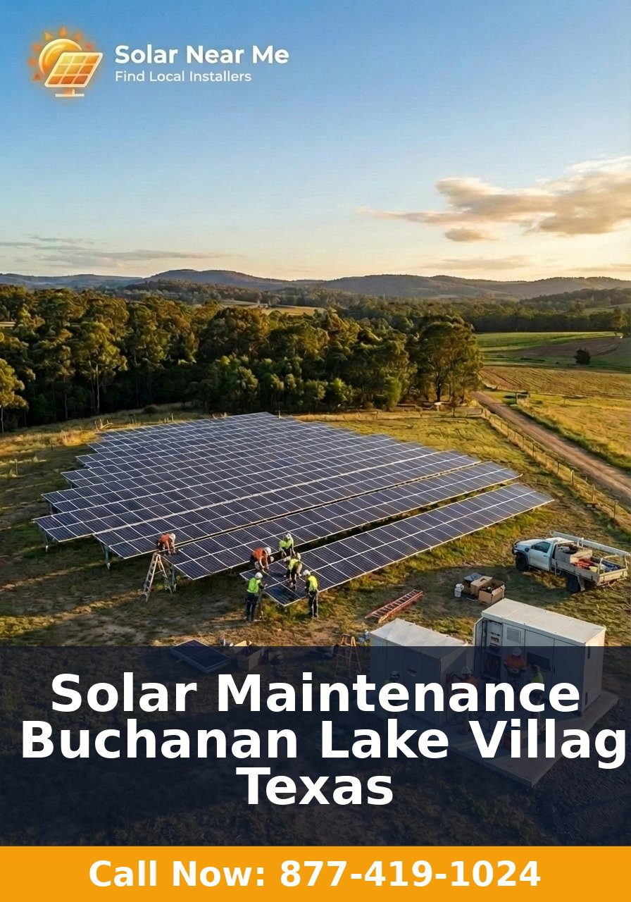 Solar Maintenance in Buchanan Lake Village, Texas