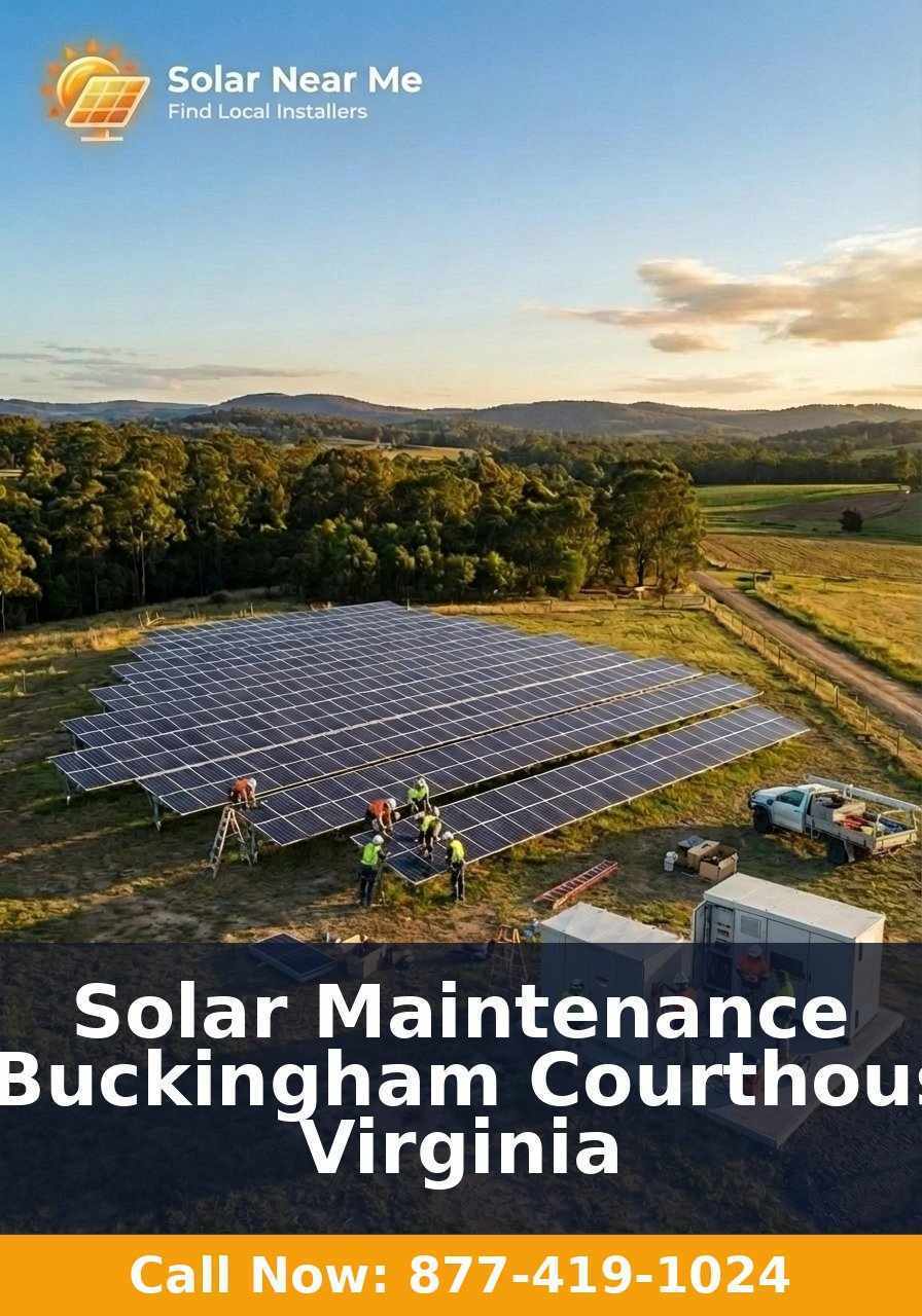 Solar Maintenance in Buckingham Courthouse, Virginia