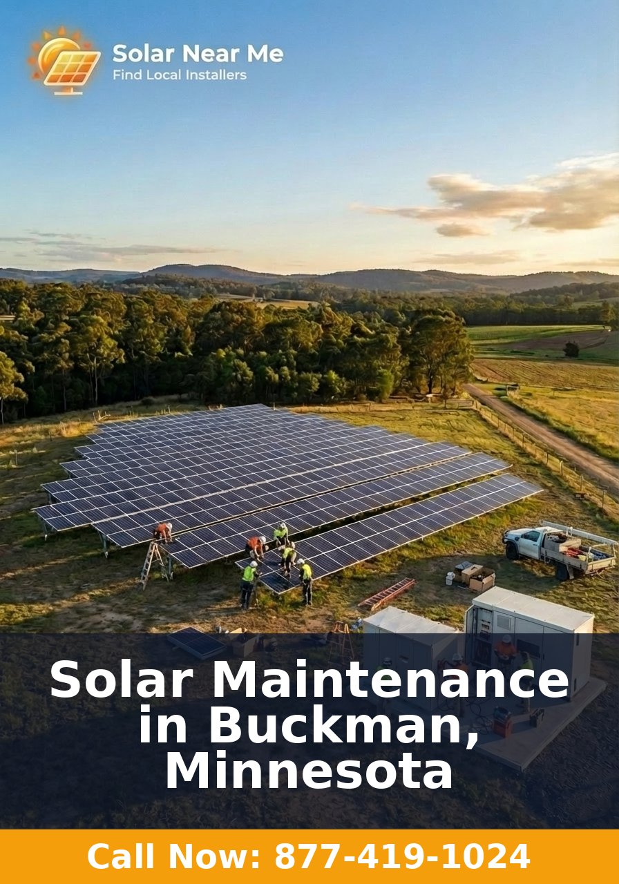 Solar Maintenance in Buckman, Minnesota