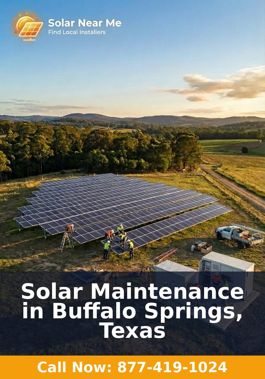 Solar Maintenance in Buffalo Springs, Texas