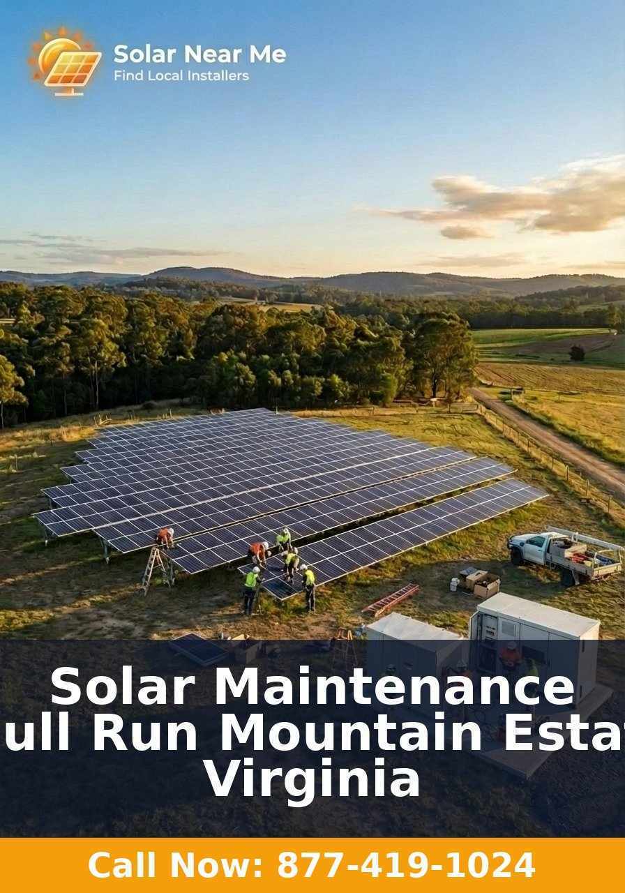 Solar Maintenance in Bull Run Mountain Estates, Virginia