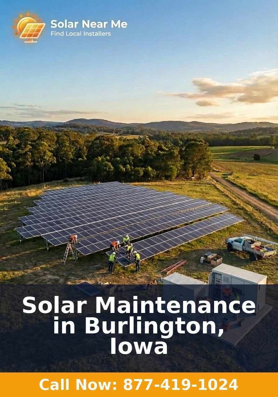Solar Maintenance in Burlington, Iowa