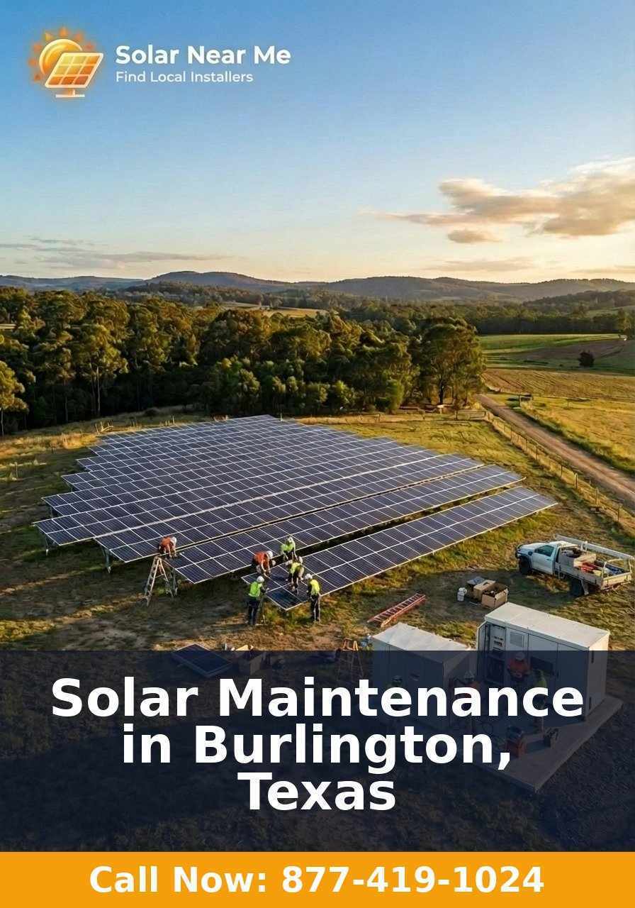 Solar Maintenance in Burlington, Texas