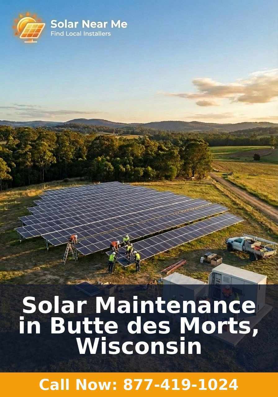Solar Maintenance in Butte des Morts, Wisconsin