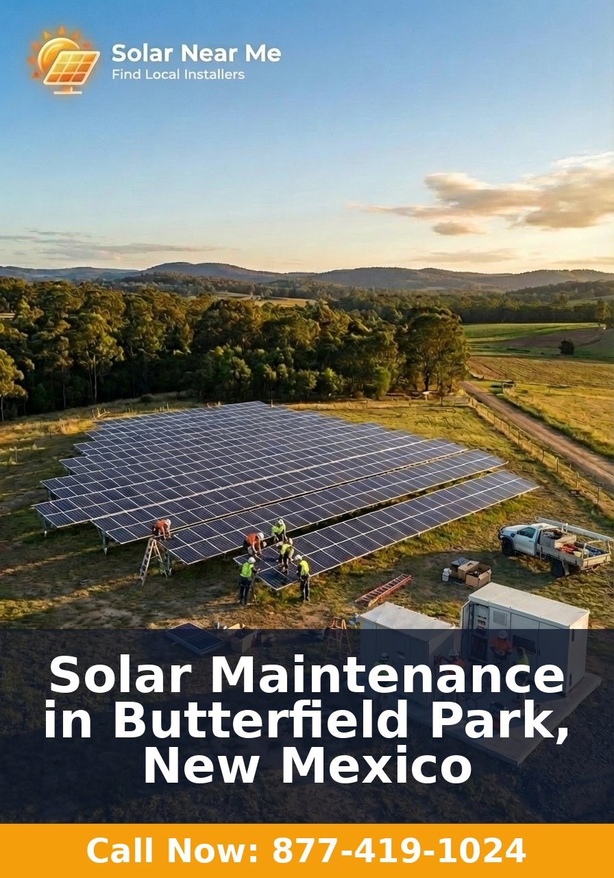 Solar Maintenance in Butterfield Park, New Mexico
