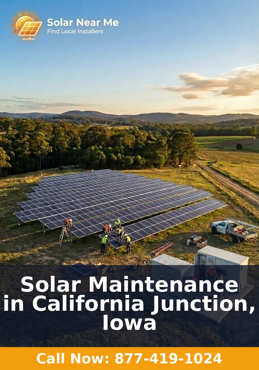 Solar Maintenance in California Junction, Iowa