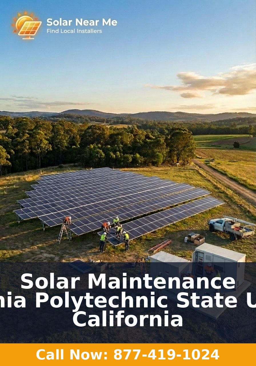 Solar Maintenance in California Polytechnic State University, California