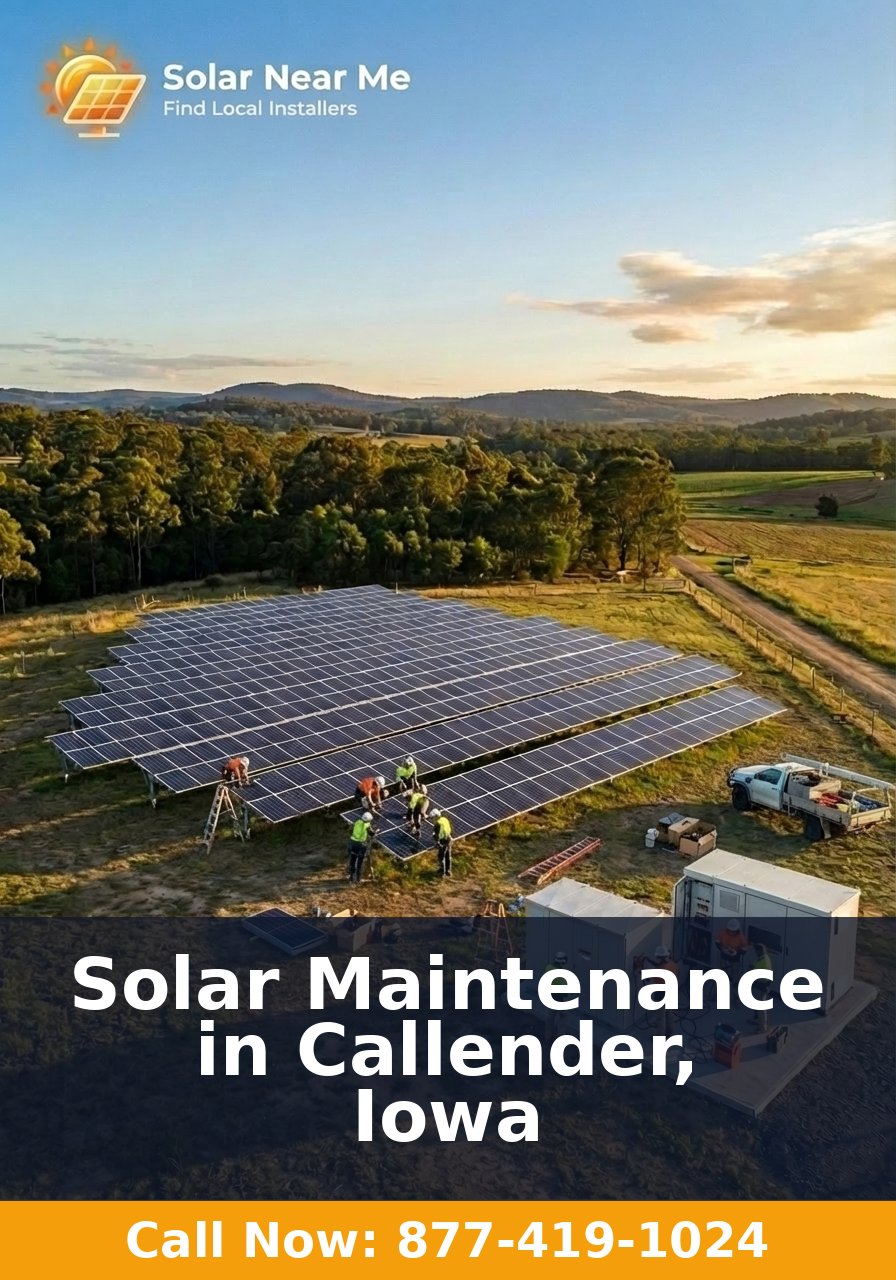 Solar Maintenance in Callender, Iowa